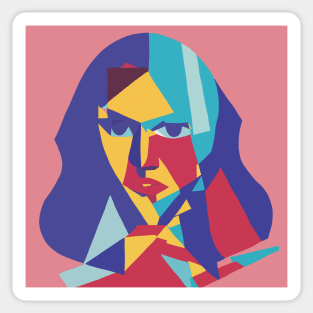 Halle - Cubism Portrait Sticker